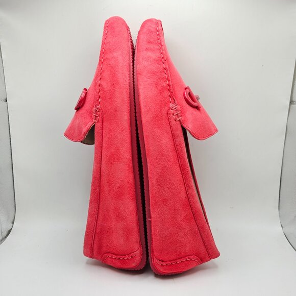 NIB Women's Cole‎ Haan Tully Driver Loafers Geranium Suede Size 10B - Picture 5 of 9